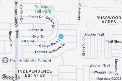 Map image of the property - 9701 George Bush Dr