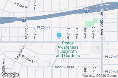 Map image of the property - 2551 6th Ave