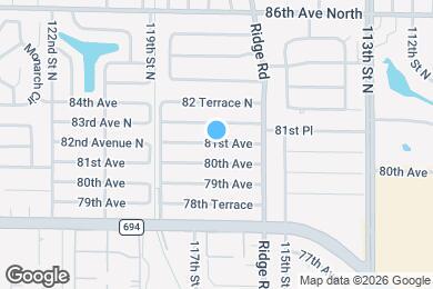 Map image of the property - 11700 81st Ave