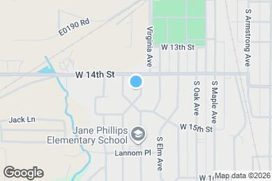 Map image of the property - 1413 S Penn Ave