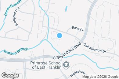 Map image of the property - The Row at Franklin