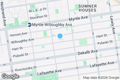 Map image of the property - Stunning New 1 Bed in Bed Stuy Condo building