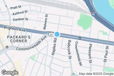 Map image of the property - 1033 Commonwealth Ave