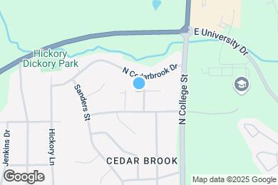 Map image of the property - Cary Woods Subdivision