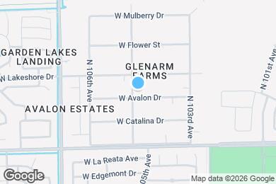 Map image of the property - 10442 W Avalon Dr