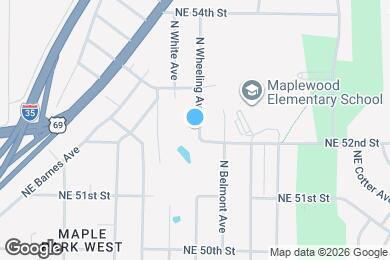 Map image of the property - 5208 N Wheeling Ave