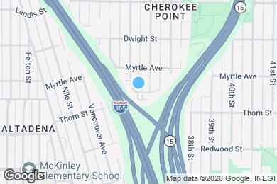 Map image of the property - 3340 Cherokee Ave