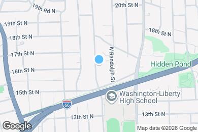 Map image of the property - 1605 N Stafford St