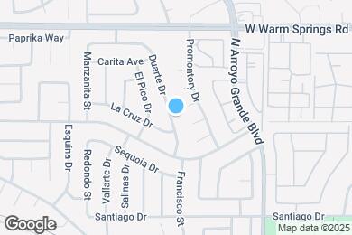 Map image of the property - 1659 Duarte Dr