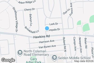 Map image of the property - 20 Impala Dr