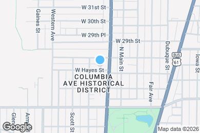 Map image of the property - 320 W Hayes St