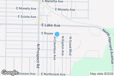 Map image of the property - 4206 N Columbus Ave