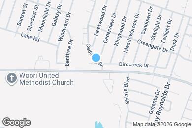 Map image of the property - 1603 Cedarhill Dr