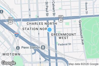 Map image of the property - 1719 Saint Paul St