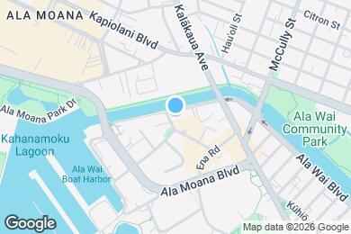 Map image of the property - 1645 Ala Wai Blvd