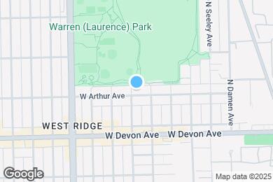 Map image of the property - 2226 W Arthur Ave