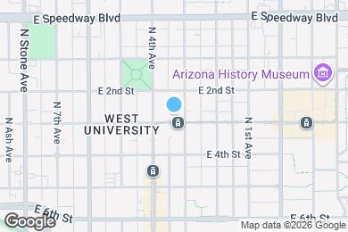 Map image of the property - 435 E University Blvd