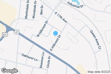 Map image of the property - 206 E Hillcrest Dr