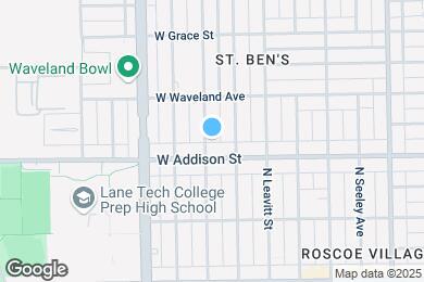 Map image of the property - 3615 N Oakley Ave