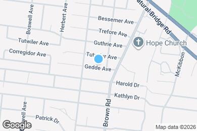 Map image of the property - 9011 Gedde Ave