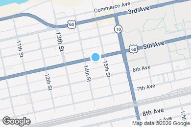 Map image of the property - 1421 5th Ave