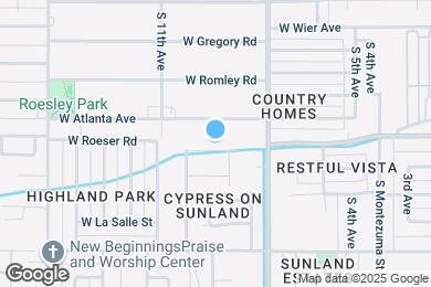 Map image of the property - 828 W Roeser Rd