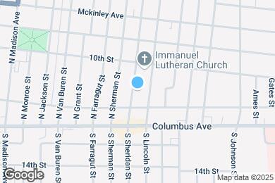 Map image of the property - 216 N Sheridan St