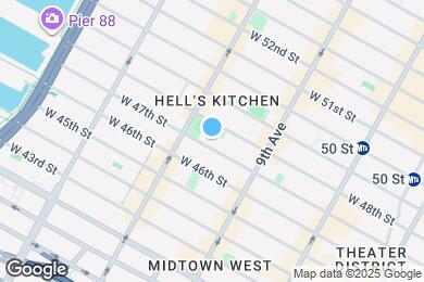 Map image of the property - 449 W 47th St