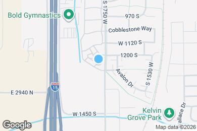 Map image of the property - 1768 W 1300 S
