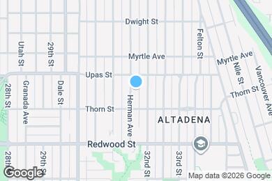 Map image of the property - 3349 Herman Ave