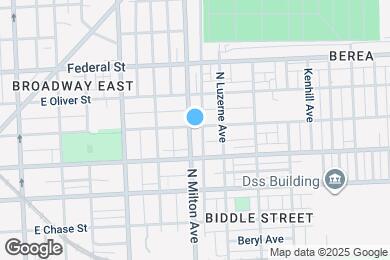 Map image of the property - 1333 N Milton Ave