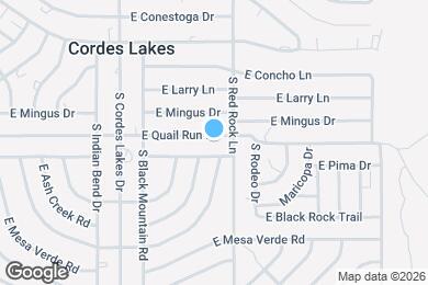 Map image of the property - 20659 E Quail Run Dr