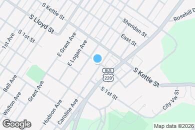 Map image of the property - 126 E Caroline Ave