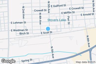 Map image of the property - 305 N 5th Ave