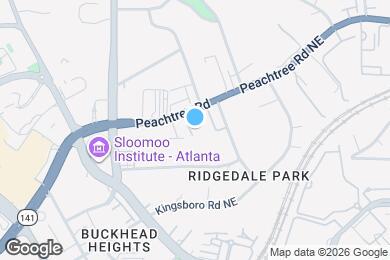 Map image of the property - 3675 Peachtree Rd NE