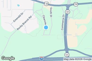 Map image of the property - 646 Clearview St