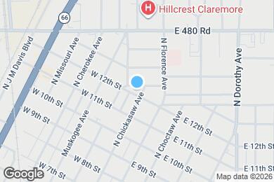 Map image of the property - 1001 N Chickasaw Ave