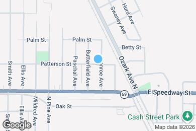 Map image of the property - 317 Patterson St