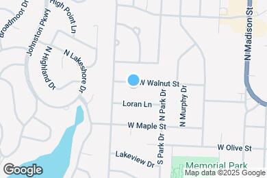 Map image of the property - 611 W Walnut St