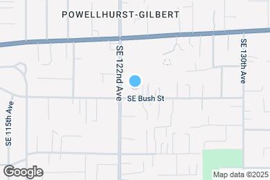 Map image of the property - 12231 SE Bush St