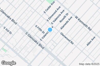 Map image of the property - 514 E Valencia Ave