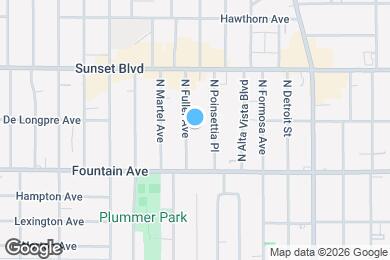 Map image of the property - 1350 N Fuller Ave