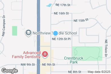 Map image of the property - 210 NE 12th Street Pl