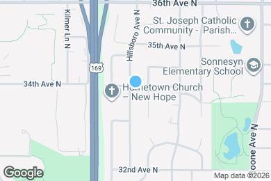 Map image of the property - 9241 34th Ave N