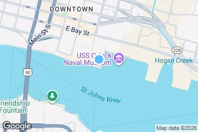 Map image of the property - 414 E Bay St