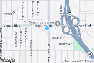 Map image of the property - 6335 Whitsett Ave