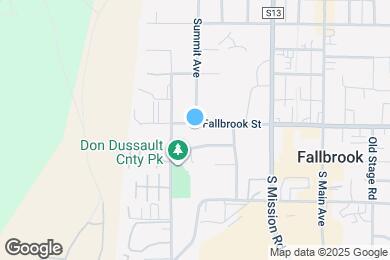 Map image of the property - 522 W Fallbrook St