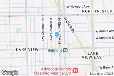 Map image of the property - 3238 N Sheffield Ave