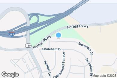 Map image of the property - 1371 Stoneham Ct