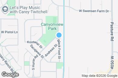 Map image of the property - 12339 S Black Foot St